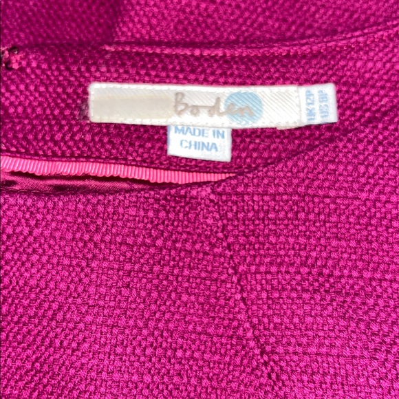 Boden Sheath magenta Textured dress | size 8 p - Picture 9 of 9